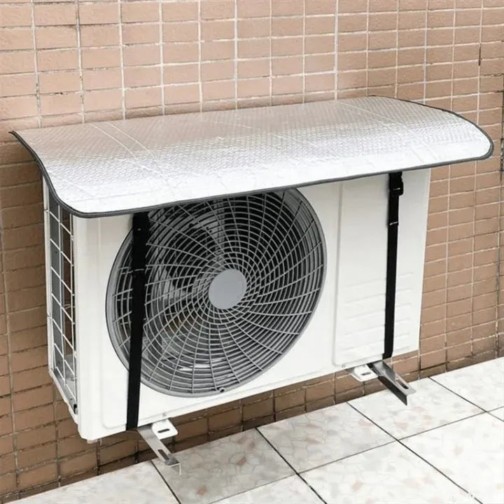 New AC Outdoor Unit Cover – Waterproof Heat Insulation Sun & Dust Protector for 1 Ton / 1.5 Ton Split AC | Heavy-Duty Aluminium Foil AC Outer Cover with Adjustable Straps